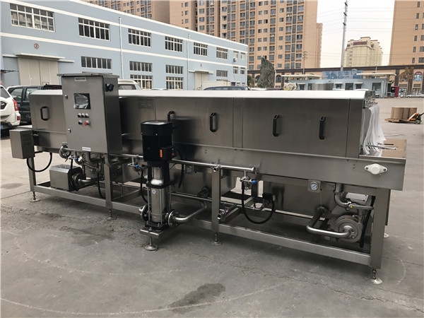 自動(dòng)洗箱機(jī)，食品周裝箱清洗機(jī)，水果筐清洗機(jī)